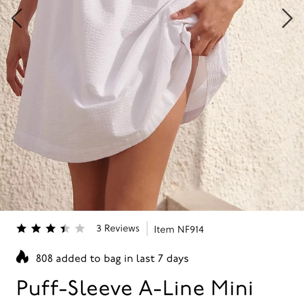 Madewell Puff Sleeve White dress - Picture 12 of 12